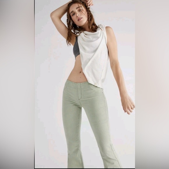 We The Free Flare Penny Corduroy Jean Pants Woman Size 28 - Picture 4 of 12